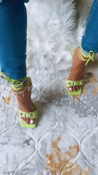 NINOU HEELS-LIME