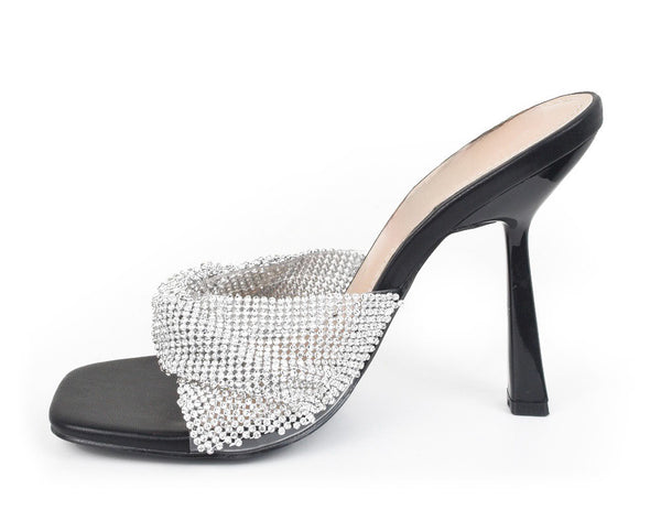 NIKO MULE HEELS-BLACK