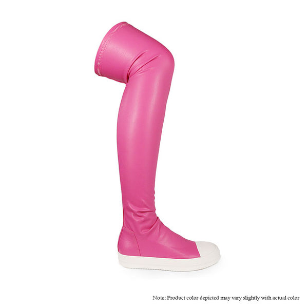 WANNABE THIGH HIGH SNEAKERS-PINK