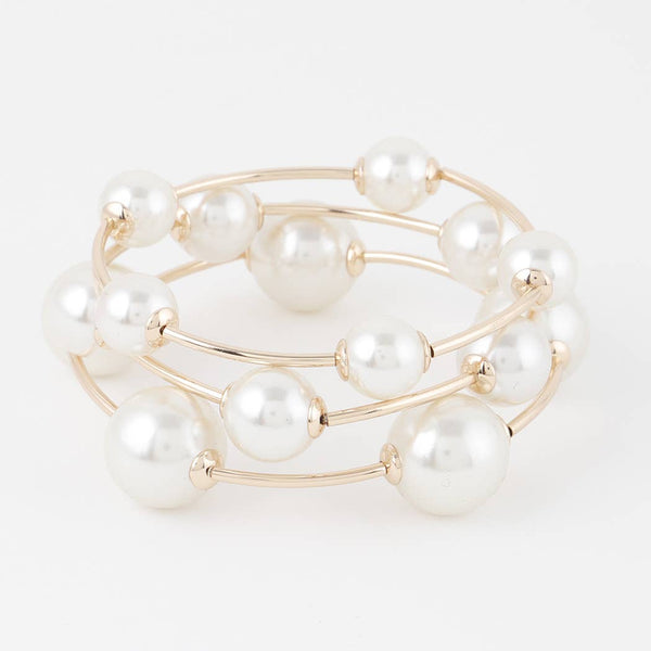 Multi Pearl Bead Bracelet
