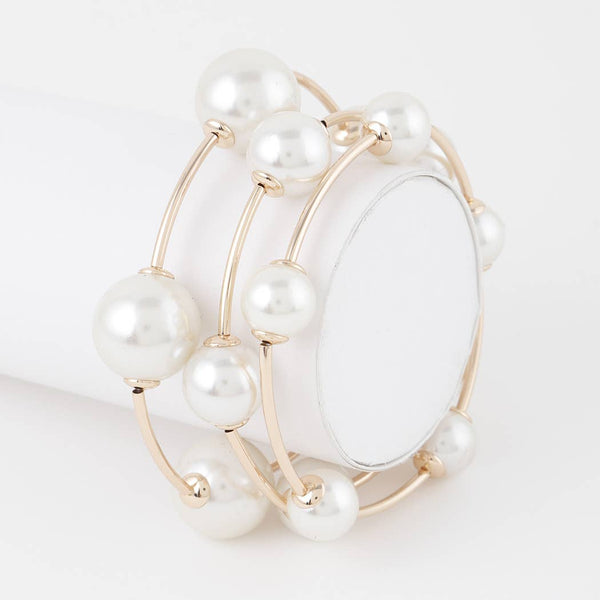Multi Pearl Bead Bracelet