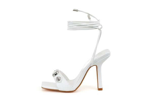 NINOU HEELS-WHITE