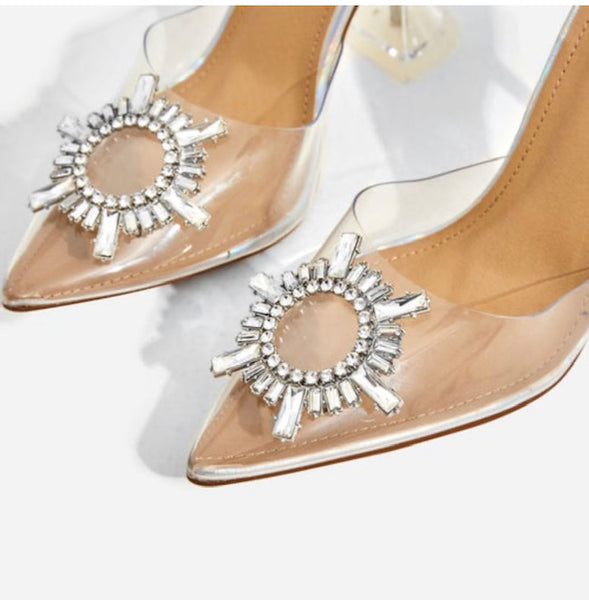Cinderella Perspex Heels - Fly Shoe Boutique and Accessories