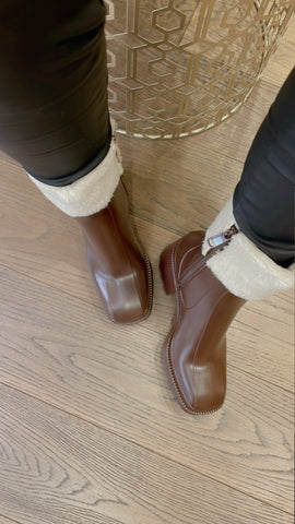 CHARISMA ANKLE BOOTS-BROWN