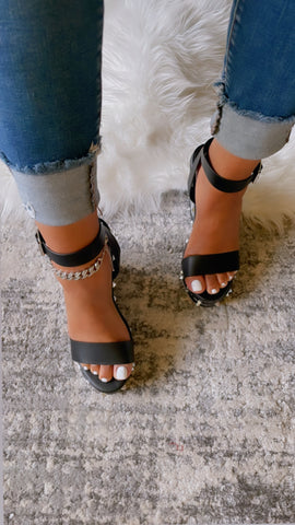 AYLA SNAKE PRINT WEDGES-BLACK