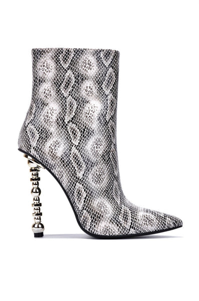 SHAWNA ANKLE BOOTS-SNAKE