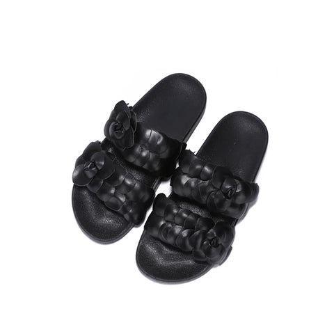 EVERLEIGH BLOOM SLIDES-BLACK